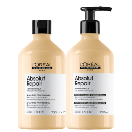 Kit L'Oréal Professionnel Serie Expert Absolut Repair Omega 9 + Protein (2 Produtos)